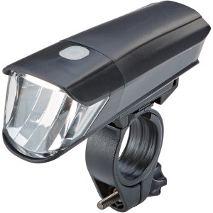 Éclairage de vélo à pile LED Prophete, 15-40 lx, pour montage sur guidon.