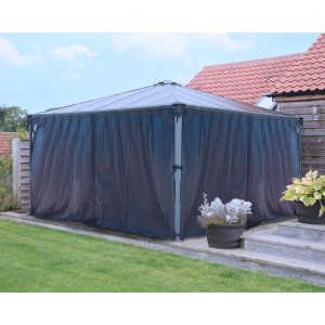 Set di tende antracite per gazebo Palram Palermo 4.3 x 4.3.