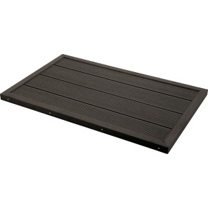 Base Steinbach in WPC per doccia solare o scala, marrone scuro.