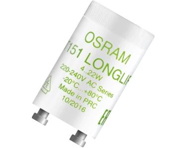 Osram Leuchtstofflampen-Starter für Reihenschaltung 151 Longlife 220-240V  2er-Pa