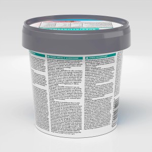 Knauf Spezialhaftgrund 1 kg dans un seau gris. Primaire d'adhérence pour surfaces lisses et non absorbantes.