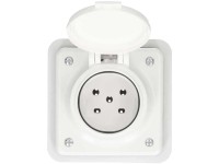 Electro-Mica Unterputz-Steckdose Typ15 mit IP55 Weiss Gr. 1 x 1 Electro-Mica Unterputz-Steckdose Typ15 mit IP55 Weiss Gr. 1 x 1