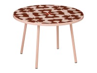 Mica Decorations Table d'appoint Bologna fer Rose hauteur 38 cm / Ø 58 cm