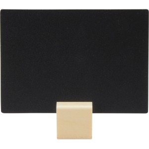 Securit Kreidetafelplättchen A7, schwarz, mit Halterung und Stift (6 Stk.)