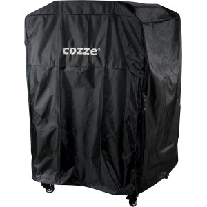 Schwarze Cozze Abdeckung für Pizzaöfen und Outdoor-Tisch, schützt vor Regen und UV-Strahlung.