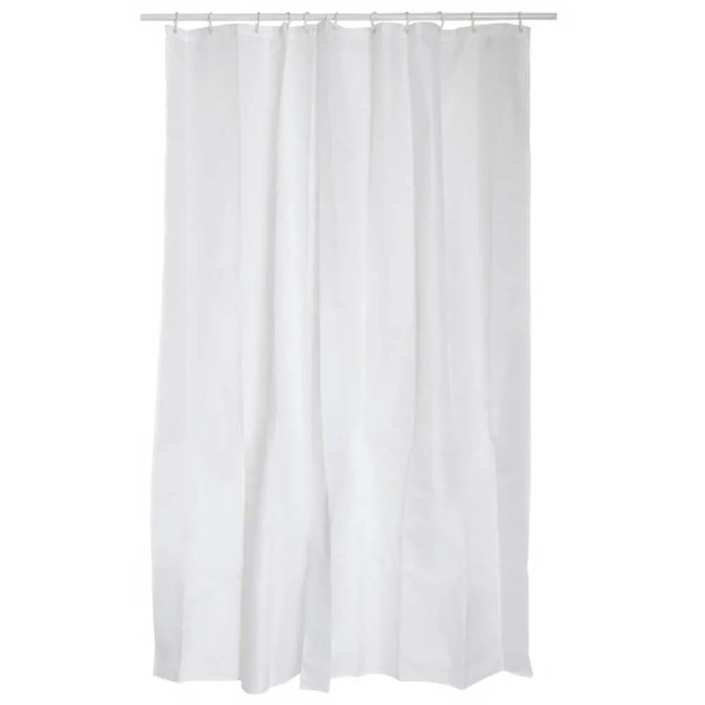 DMJJSD Tenda da doccia 180 x 200 cm, lavabile, in tessuto di poliestere, con 12 anelli in metallo, per doccia e vasca da bagno (verde