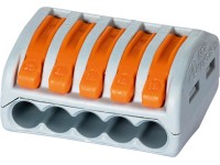 OBI Wago Terminale a leva 5 poli 10 pz Grigio