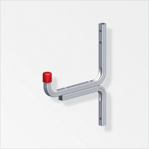 Gancio per carichi pesanti in alluminio, 175x220mm, per montaggio a parete di oggetti pesanti.