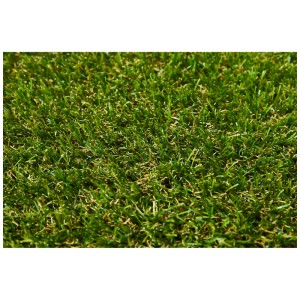 Gros plan du gazon synthétique vert Andiamo Sylt 100x200 cm. Parfait pour le jardin, le balcon ou la terrasse.