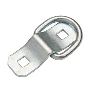 Verzinkte Zurr-Öse mit Lasche, 25 mm, für Ladungssicherung.