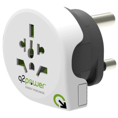 Weltadapter Südafrika Weiss-Schwarz 10 A / 250 V