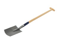 LUX-TOOLS Damenspaten Comfort mit Trittschutz dampfgebogener Esche T-Stiel 85 cm