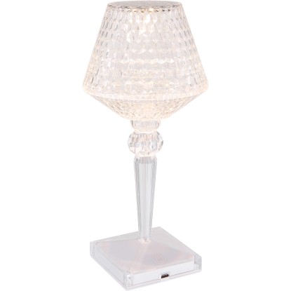 Globo LED-Tischleuchte Kristall Ø 12 cm / Höhe 26 cm