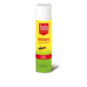 Spray anti-fourmis Finito pour un contrôle efficace des fourmis à la maison et au jardin.
