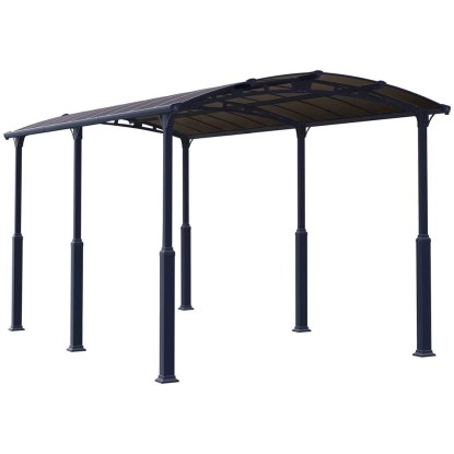 Carport Alpine 6400 Anthrazit (HxBxT) 307 - 352 x 359 x 644 cm