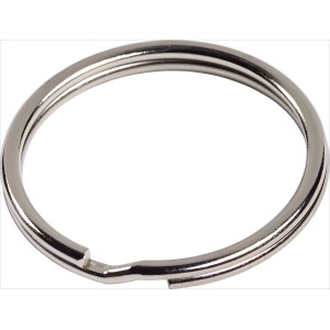 Portachiavi LUX nichelato, diametro 16 mm, 6 pezzi per organizzare le chiavi.