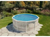 Poolcrew Gartenpool Ameland mit Stahlwand Ø 350 cm / Höhe 132 cm