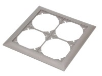 UP-Rahmen EdizioDue Feller Anthrazit Gr. 2x2