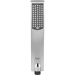 Douchette baliv HBR-50.110 chromée et grise. Douche à main moderne en forme de bâton avec picots anticalcaire.