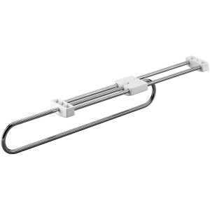 Portabiti estraibile Hettich in acciaio cromato, lunghezza 35 cm.