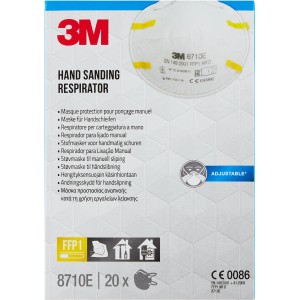 Masque de ponçage manuel 3M 8710E, FFP1, lot de 20