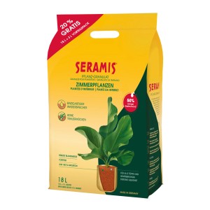Seramis, confezione risparmio da 30L di granuli per piante da interno. Granuli di argilla per un'idratazione e un nutrimento ideali.