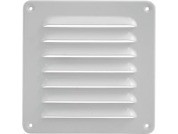 Marley Grille de ventilation ronde avec stores réglables Blanc 160 x 125 mm