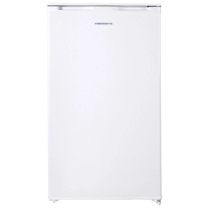 Weisser Kibernetik Standkühlschrank KS105, 88 l. Freistehendes Modell mit schlichtem Design, Frontansicht.
