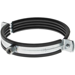 Collare di isolamento acustico per condotto spiralato, Ø 125 mm, per tubi in sistemi di ventilazione.