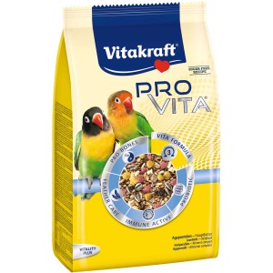 Vitakraft Pro Vita 750g: Alimento principale per inseparabili con cereali, semi e frutta.