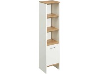 Pelipal Midischrank Sina stehend (HxBxT) 136 x 33 x 28 cm Weiss-Riviera Eiche