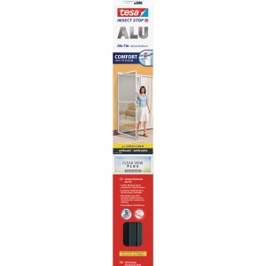 Zanzariera tesa Alu Comfort per porte, antracite, 120x240cm. Protezione insetti per balconi e terrazze.
