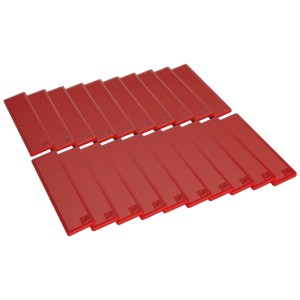 Plaquettes de montage rouges Roro, épaisseur 3 mm, 20 pièces, pour l'installation de fenêtres en plastique.