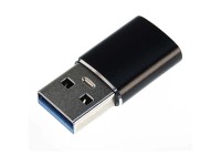 Steffen Adattatore USB A - USB C Nero Argento