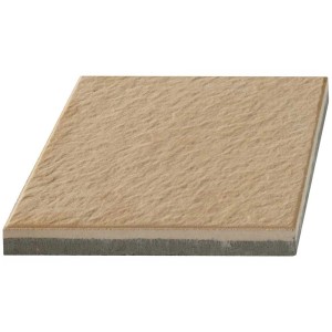 Piastrella per terrazza Sincera color crema, 40x40 cm, con superficie strutturata per terrazze e balconi.