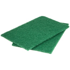 Wolfcraft Schleifvlies-Pads, Körnung 280, grün, für Holz und Metall.
