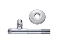 Eck-Regulierventil Messing verchromt 3/8