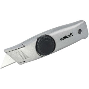 Cutter Wolfcraft Multi con lama trapezoidale fissa, colore argento.