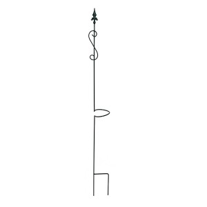 Ringstab Randy, 180 cm, Montana-Grün, aus Metall für Gartendekoration.