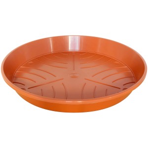 Soucoupe standard Geli en terracotta, Ø 29,5 cm pour pots de fleurs.