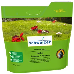 Eric Schweizer Certoplant Royal Fertilizzante autunnale per prato, confezione da 7,5 kg per un prato robusto.