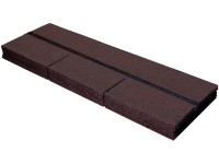 Bitumen-Rechteckschindel Braun