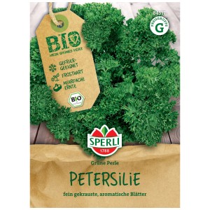 Sperli Bio Petersilie Grüne Perle Saatgut, krause Blätter.