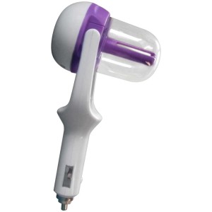Humidificateur Sonnenkönig Freshcar violet pour allume-cigare de voiture.