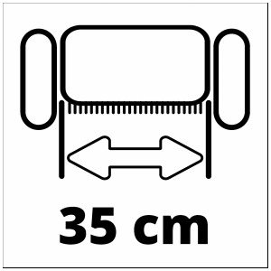Image symbole : rouleau de lames Einhell GE-SC 36/35 Li, largeur de travail 35 cm pour scarificateur électrique.