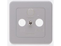 Schwaiger Abdeckrahmen und Einsatz Weiss