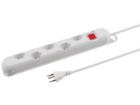 Steba Strong Multipresa 5 x tipo13 / Td 3 x 1 Bianco 3 m