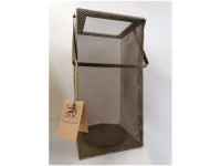 Metall-Laterne Antik Gold Höhe 31 cm