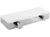 Baliv Thermostat-Duscharmatur DU-2050 Weissglas-Chrom