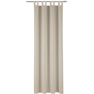 Sciarpa a passanti color crema Andreas, 245x135 cm, di Neusser Collection. Tenda per finestra con struttura e nastro.